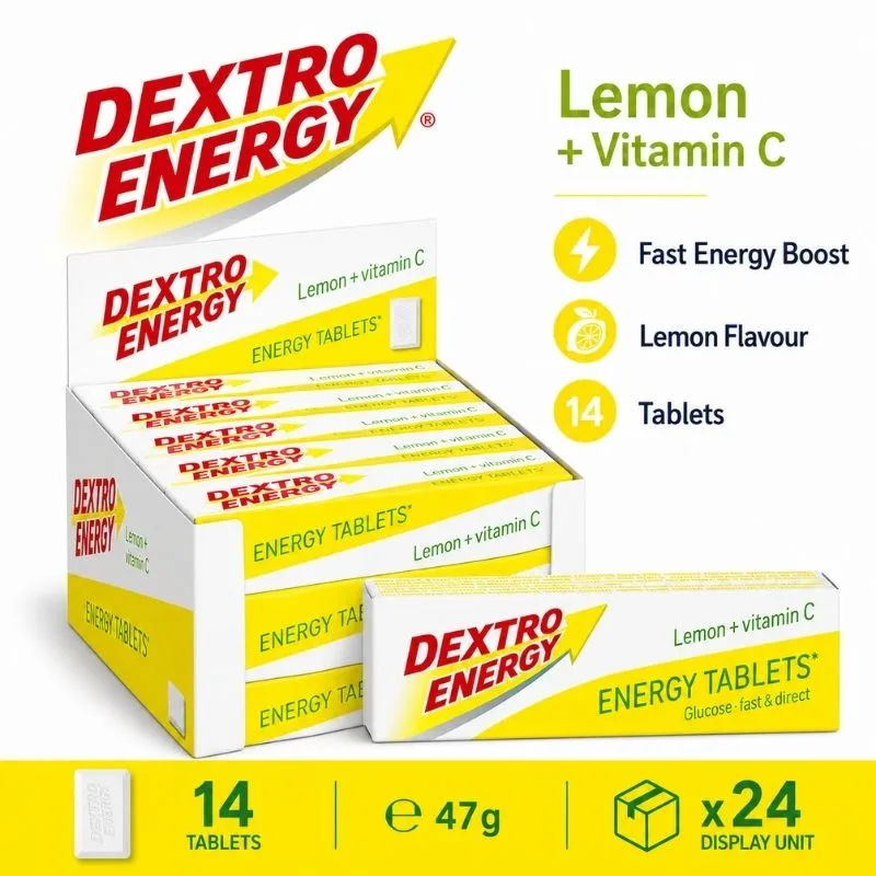 DEXTRO LEMON ENERGY 14 TABLETS 47g x24