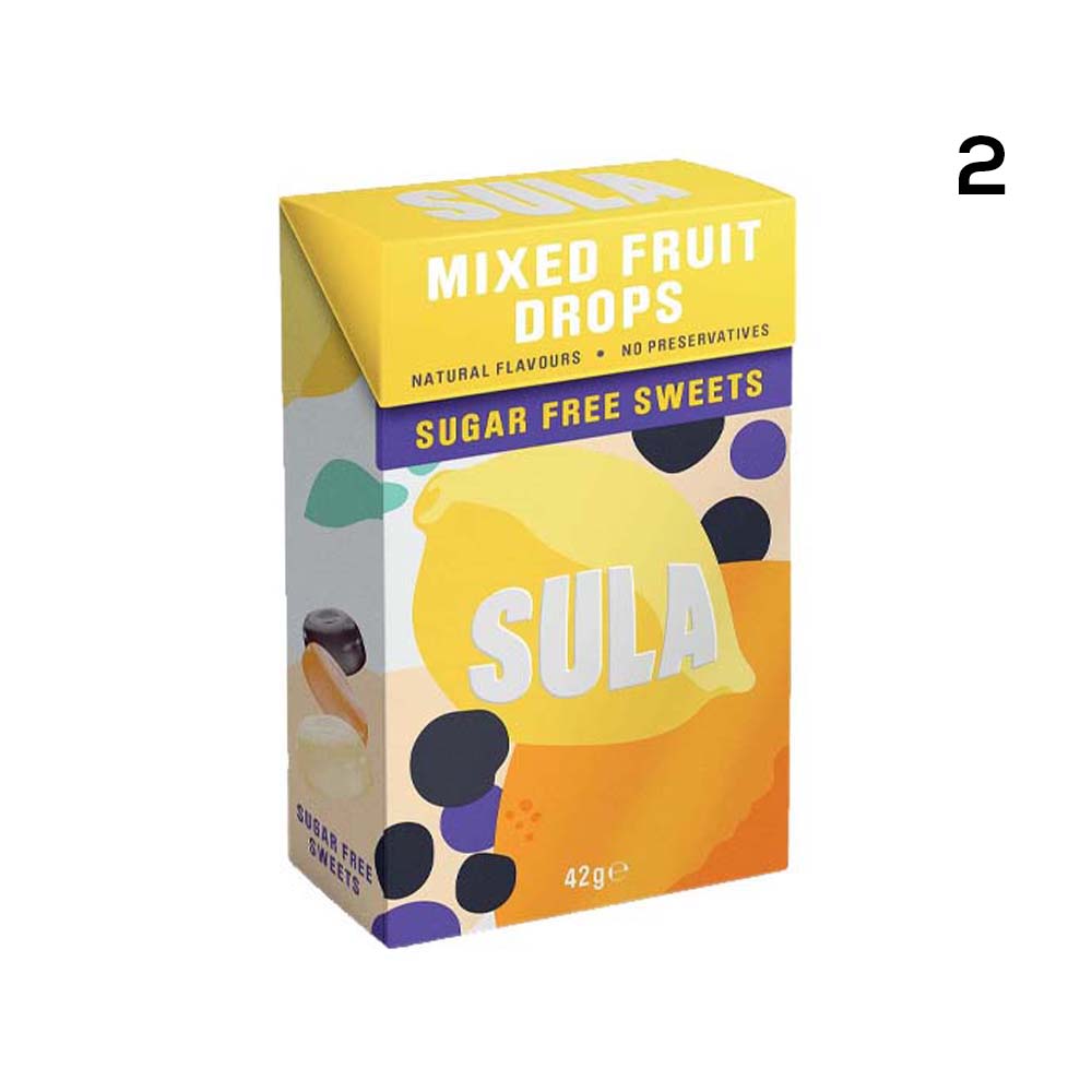 SULA SUGAR FREE FRUIT MIX SWEETS x14
