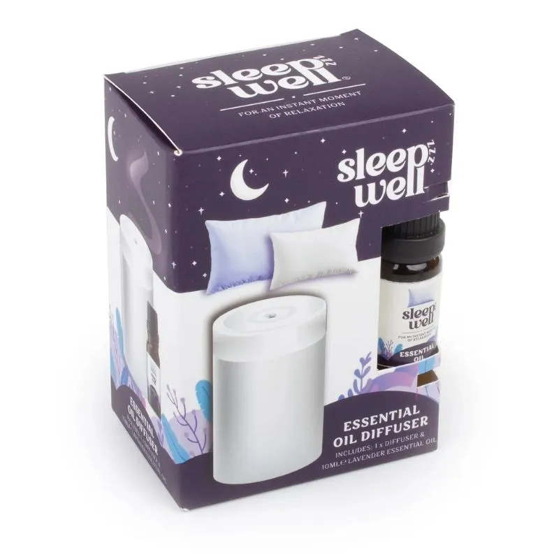 ELYSIUM SLEEP WELL ESSENTIAL LAVENDER OIL &  DIFFUSER