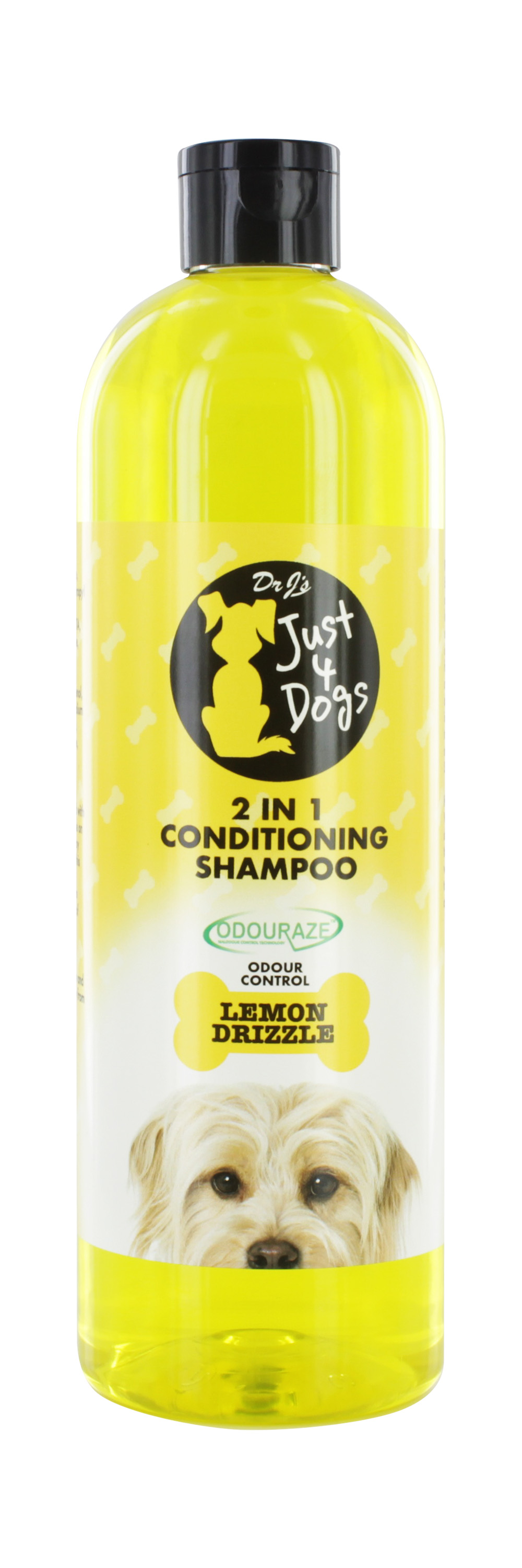 JUST 4 DOGS 2 IN 1 LEMON DRIZZLE   SHAMPOO 500ml