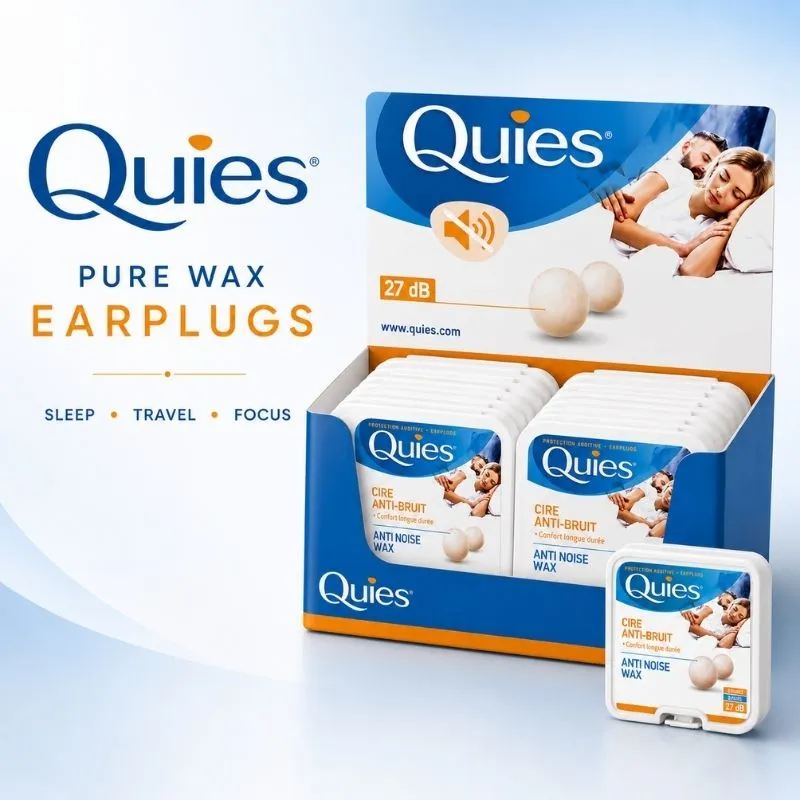 QUIES PURE WAX EARPLUGS(8PAIRS)x12