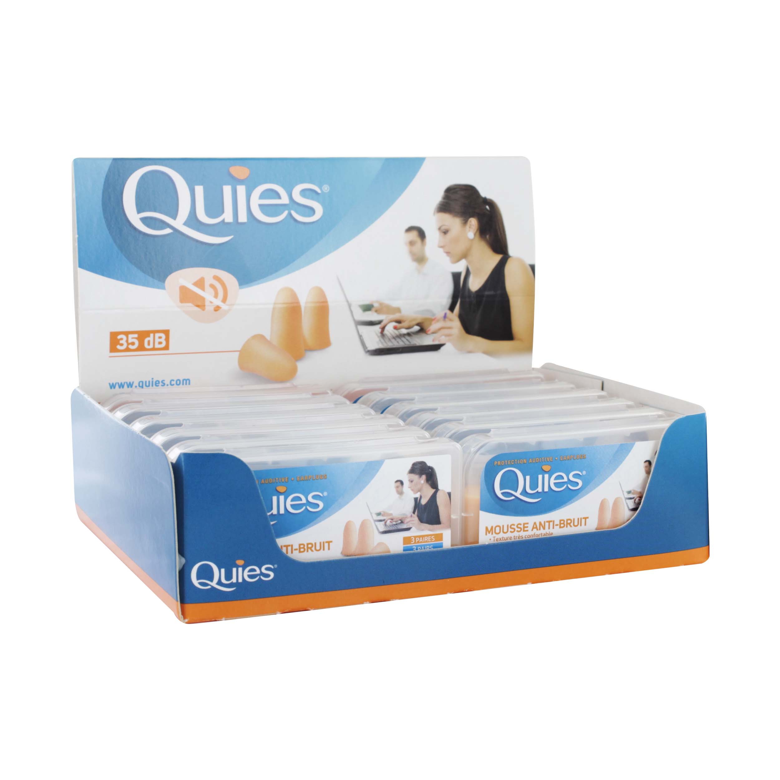 QUIES FOAM EAR PLUGS(NEUTRAL)x 12