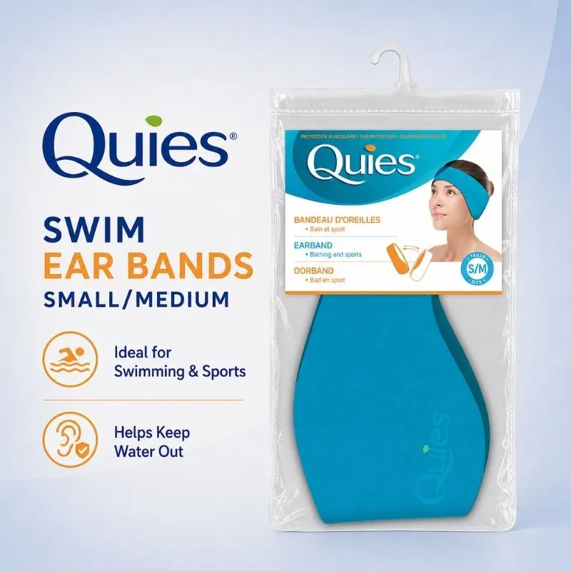 QUIES SWIM EAR BANDS SMALL/MEDIUM