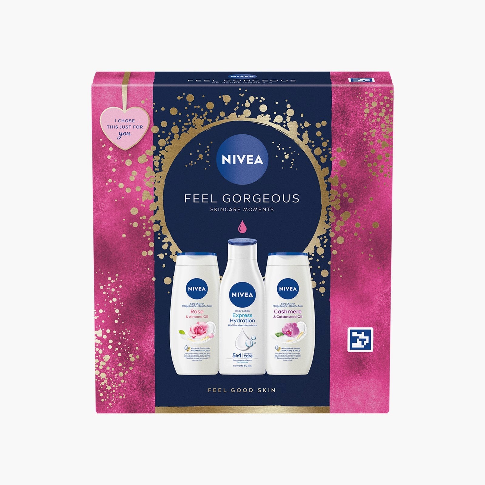NIVEA FEEL GORGEOUS 3pce GIFT SET