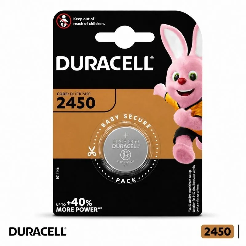 DURACELL CR-2450 LITHIUM BATTERY