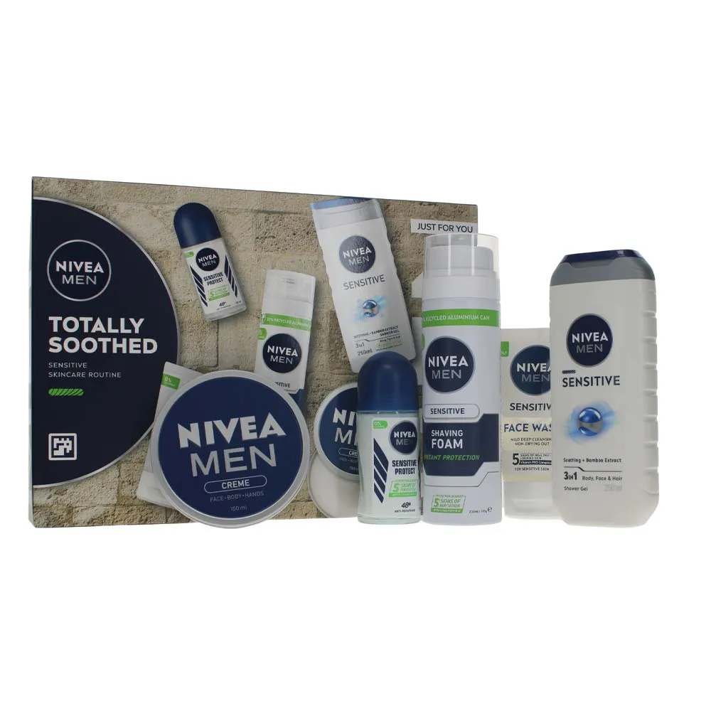 NIVEA TOTALLY SOOTHED MENS 5pce SET