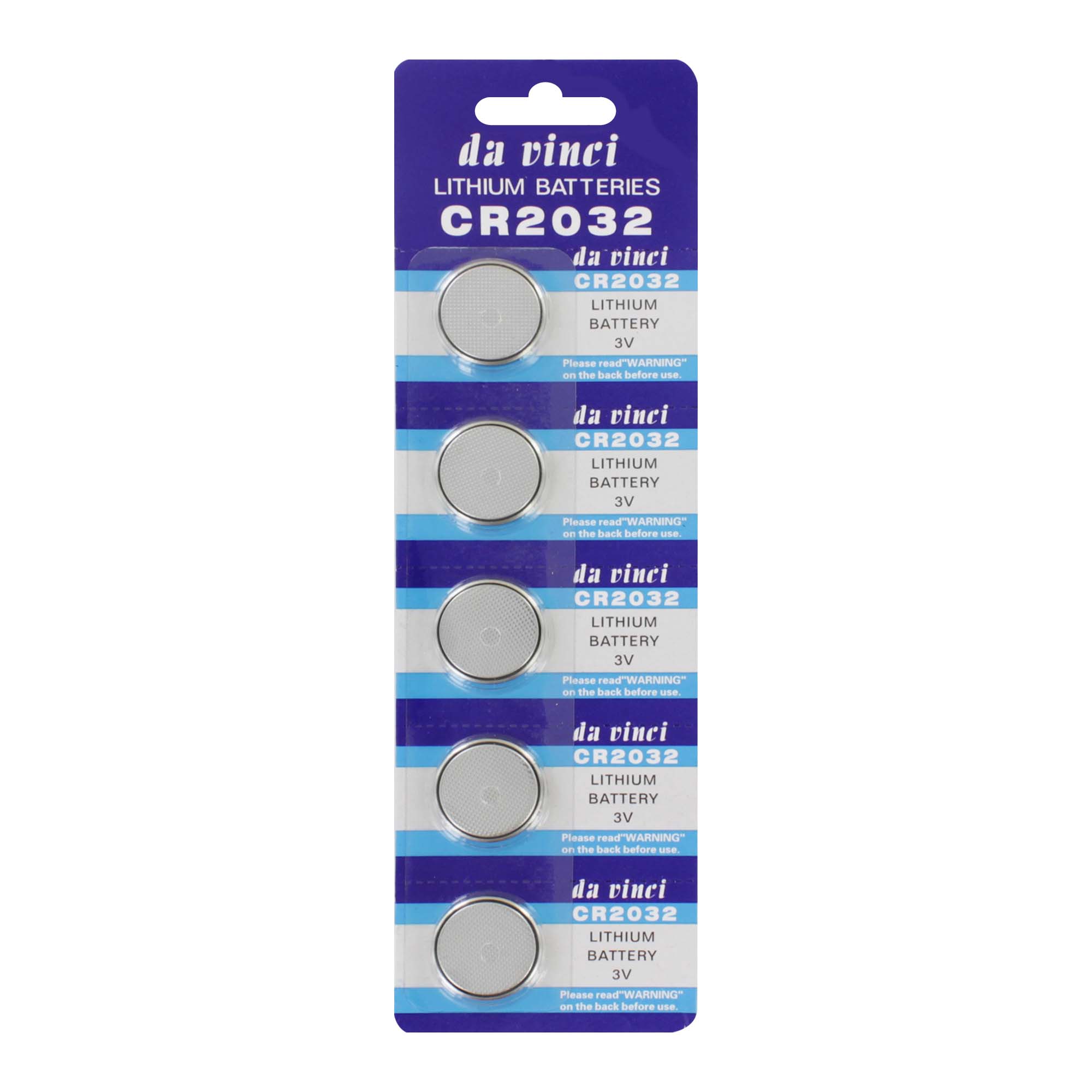 DA VINCI  2032 LITHIUM BATTERY 5 PACK