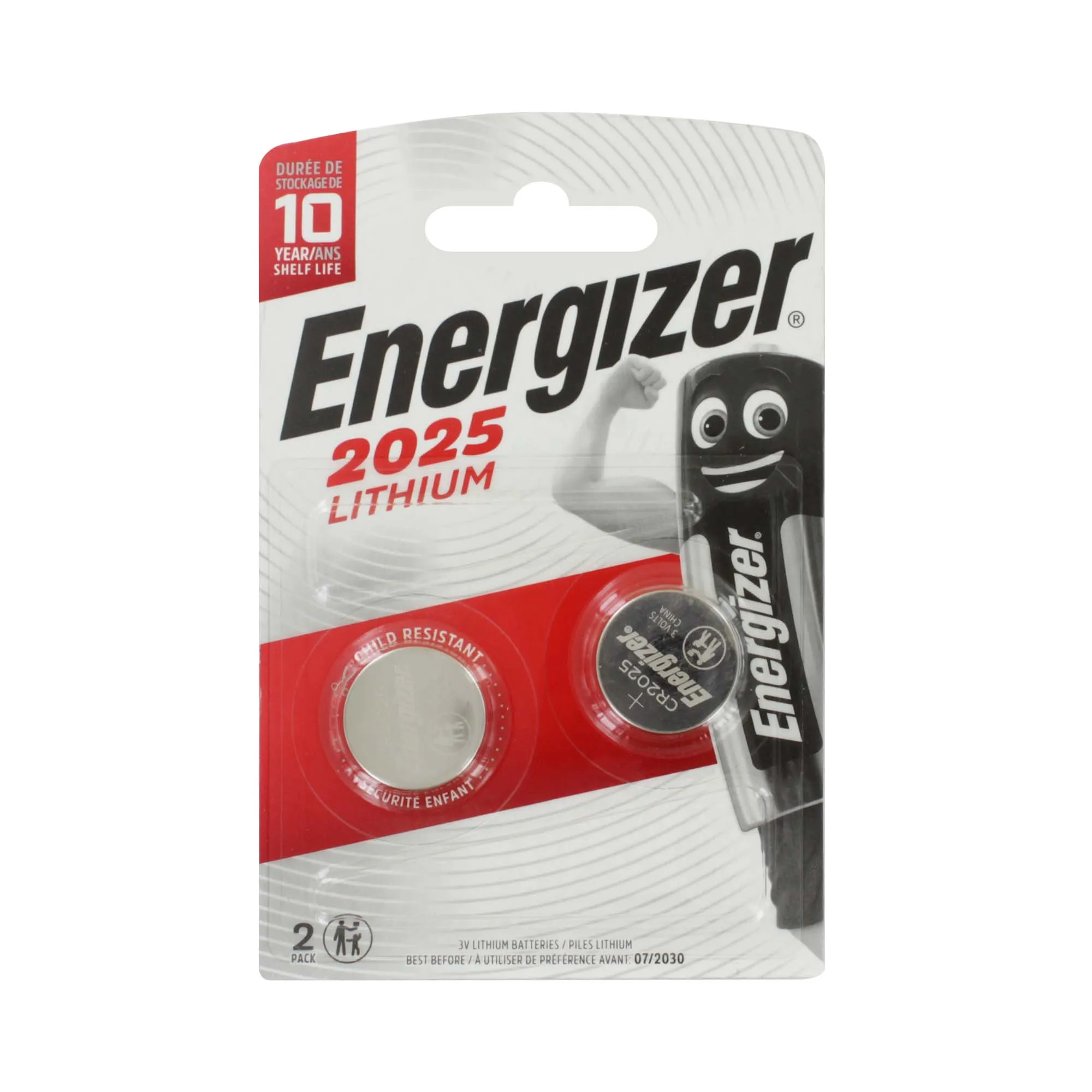 ENERGIZER 2025 LITHIUM BATTERY (2 PACK)