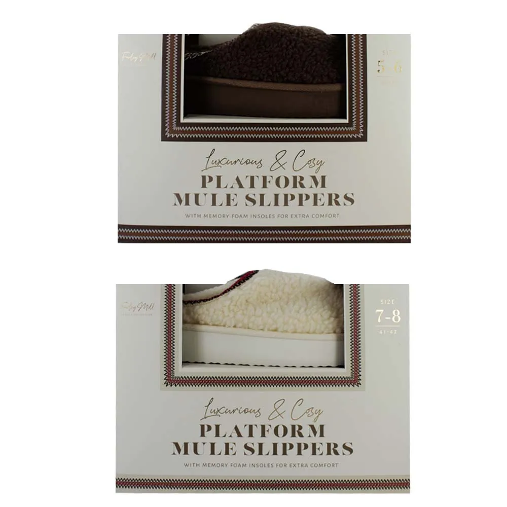 TEX12210OB LADIES MULE SLIPPERS BOXED