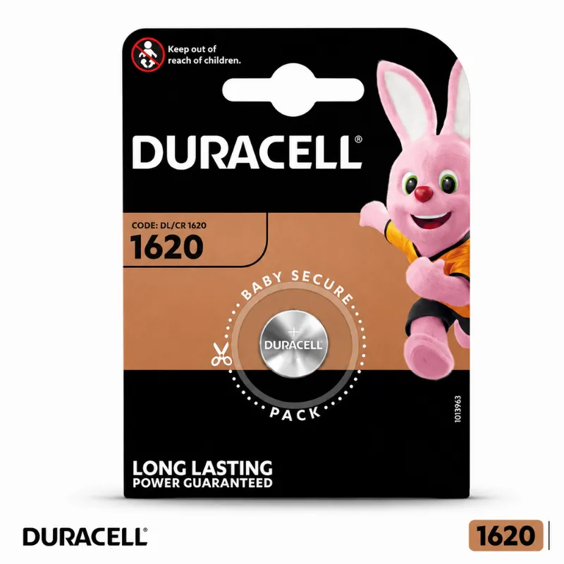 DURACELL CR-1620 BATTERY (10)
