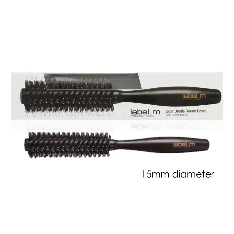LABEL M BOAR BRISTLE ROUND BRUSH 15mm SMALL