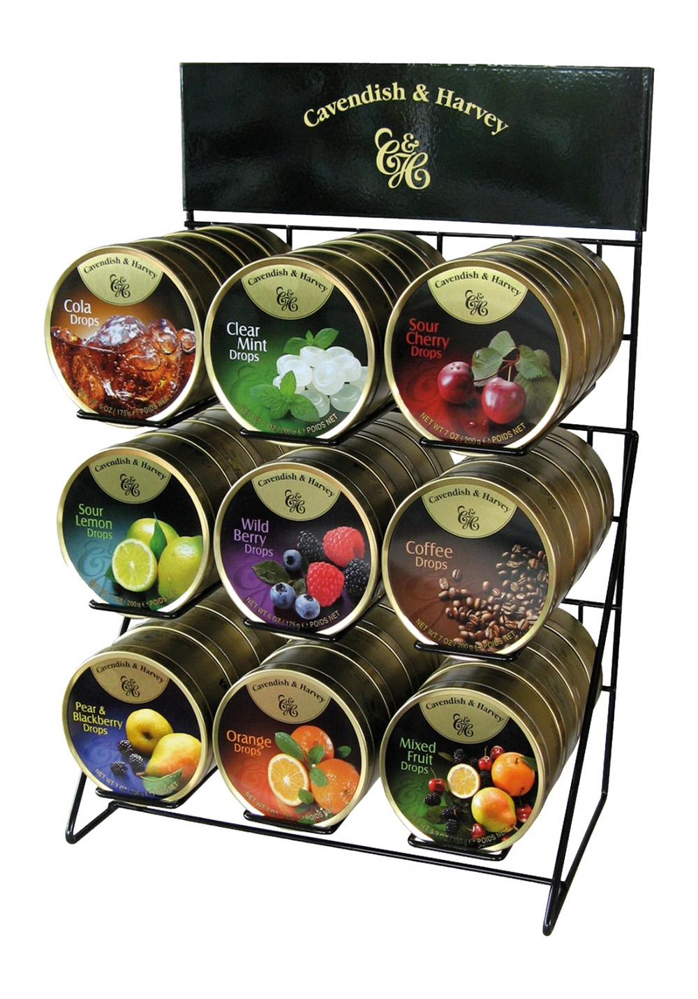 CAVENDISH & HARVEY EMPTY CDU HOLDS  36 TINS