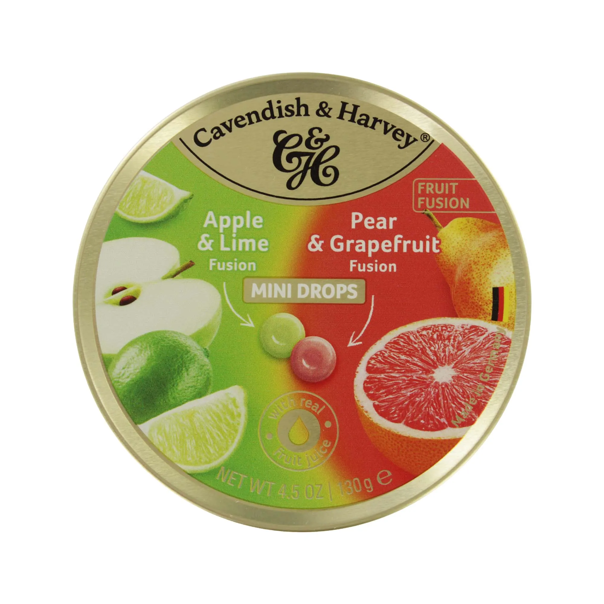 CAVENDISH & HARVEY FRUIT FUSION MINI DROPS APPLE&LIME /