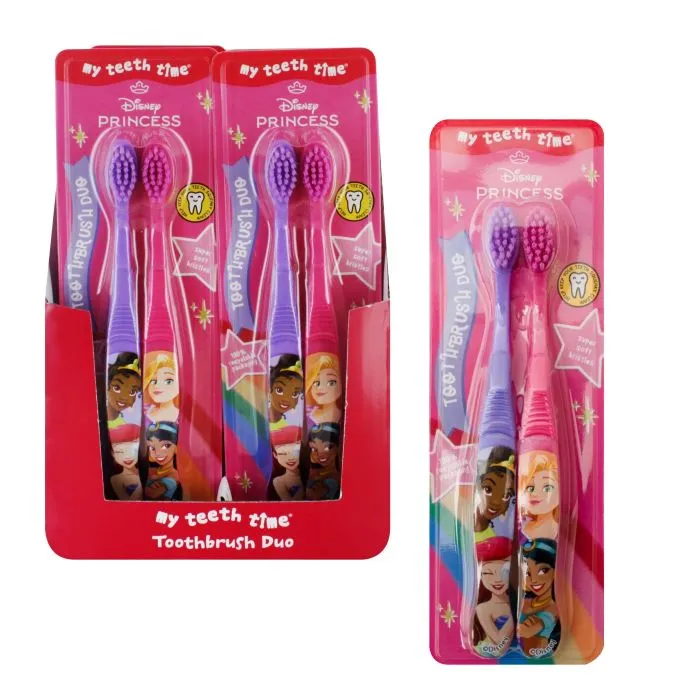 DISNEY PRINCESS TWIN T/BRUSH SET