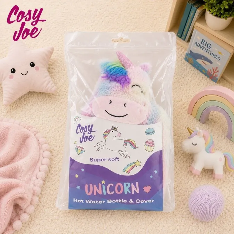 COSY JOE UNICORN HOT WATER BOTTLE