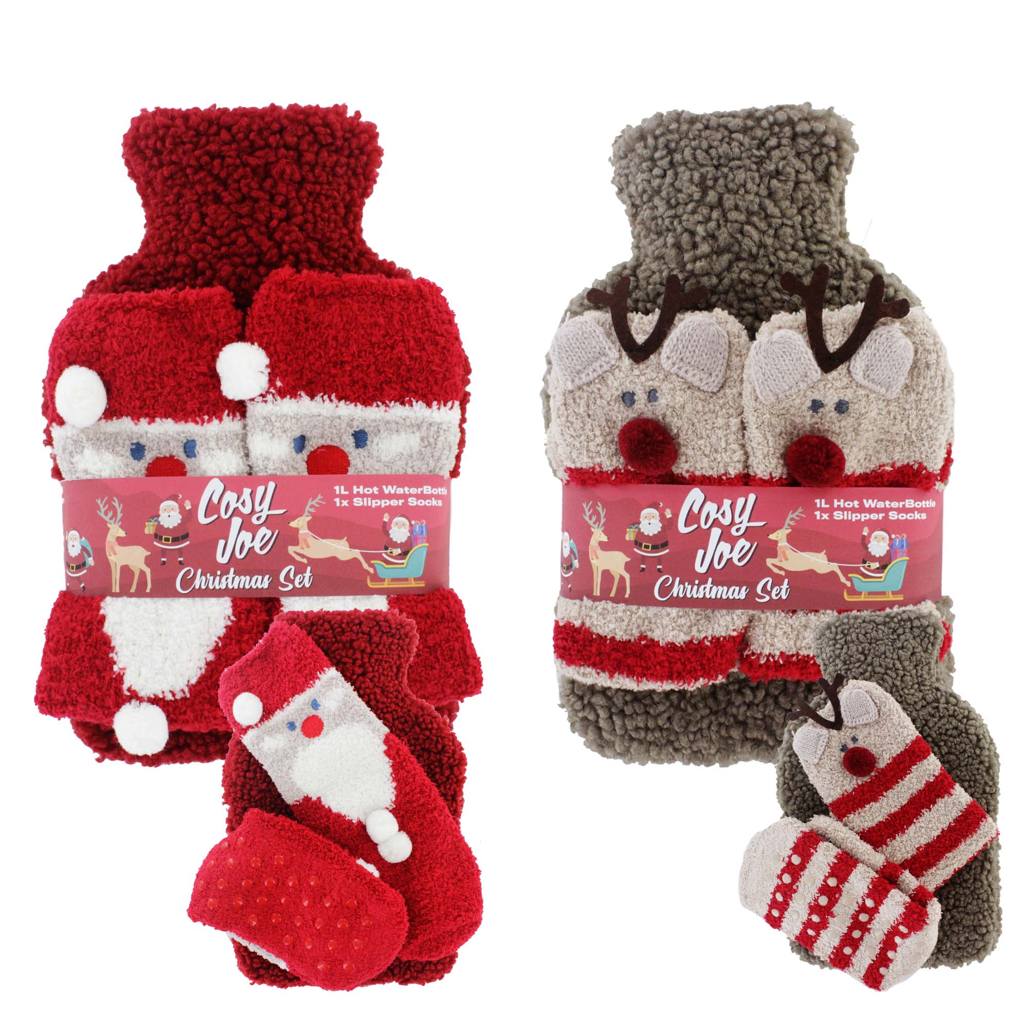 COSY JOE 1L XMAS COVERED BOTTLE