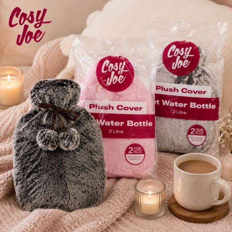 COSY JOE PLUSH COVERED HOT WATER BOTTLE