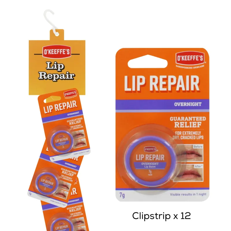 O'KEEFFE'S LIP REPAIR OVERNIGHT LIP BALM POT 7g  7544310/114726