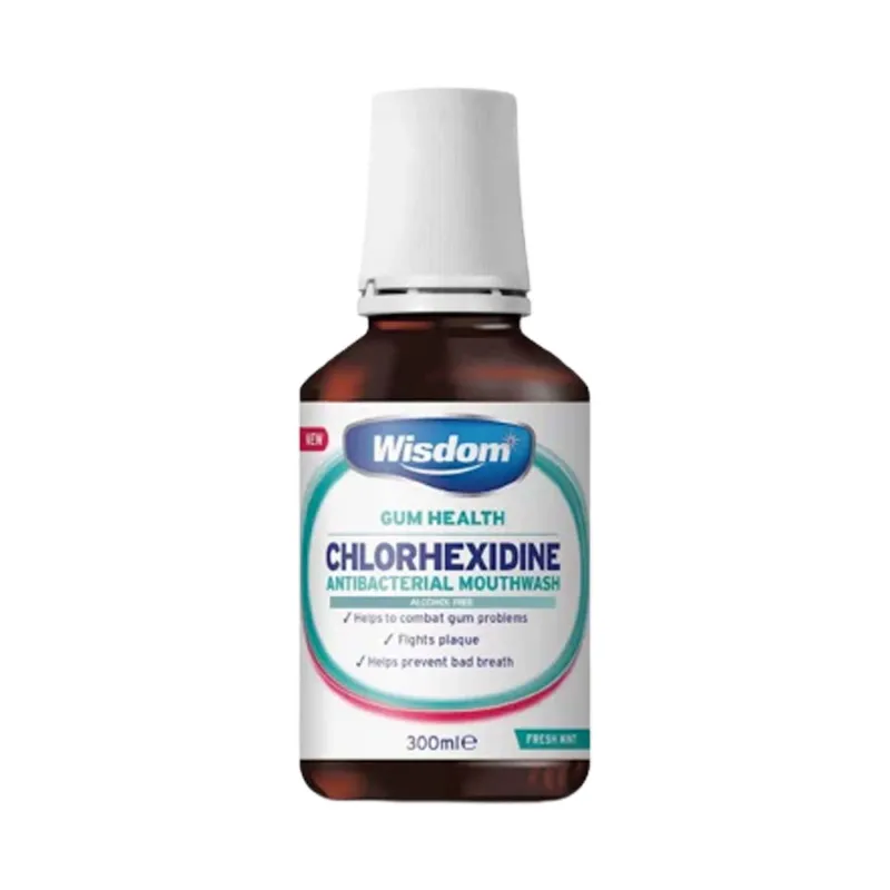 WISDOM CHLORHEXIDINE MOUTHWASH MINT 300ml