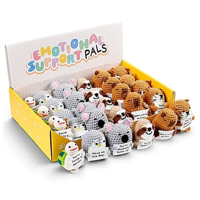 EMO01 Positive Emotional Support crochet toys disp x24