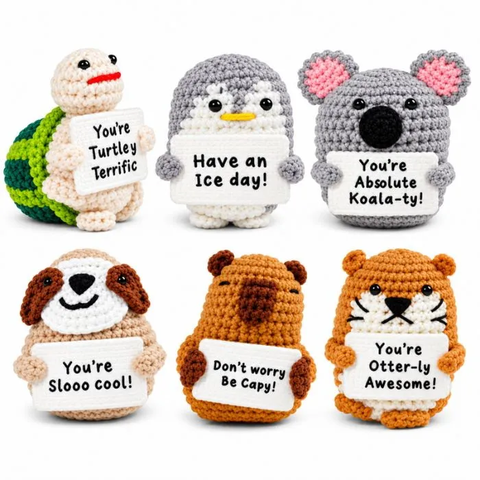 EMO01 Positive Emotional Support crochet toys disp x24