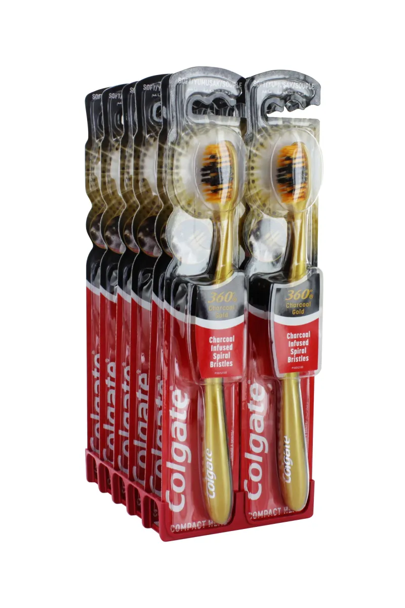 COLGATE CHARCOAL GOLD INFUSED T/BR x12