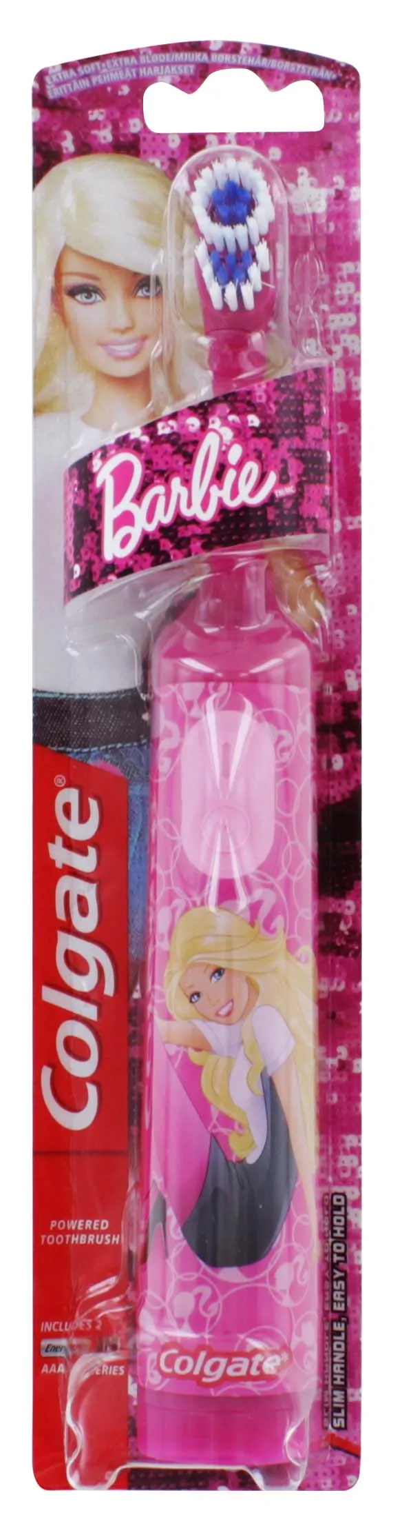 COLGATE BARBIE BATTERY TOOTHBRUSH x6