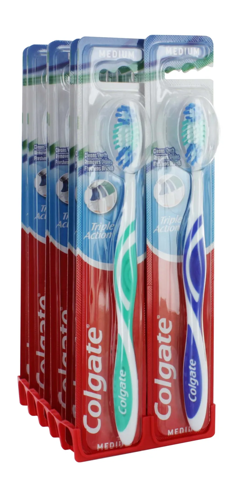COLGATE TRIPLE ACTION TOOTHBRUSH x 12