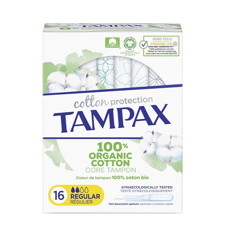 TAMPAX ORGANIC COTTON 16s REGULAR