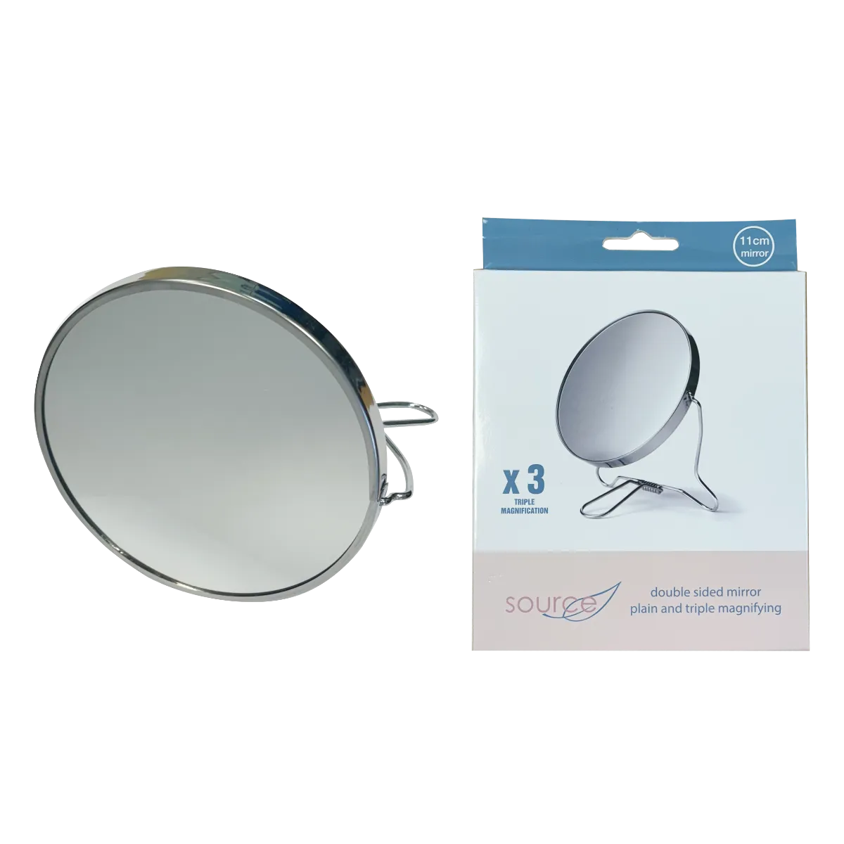 SOURCE SHAVING MIRROR DOUBLE SIDED 3xMAG