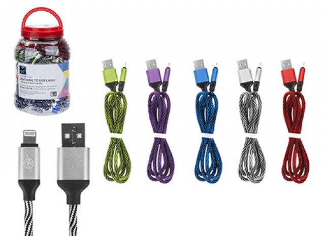 925070 COLOURED USB FAST CHARGER   iPHONE JAR x60