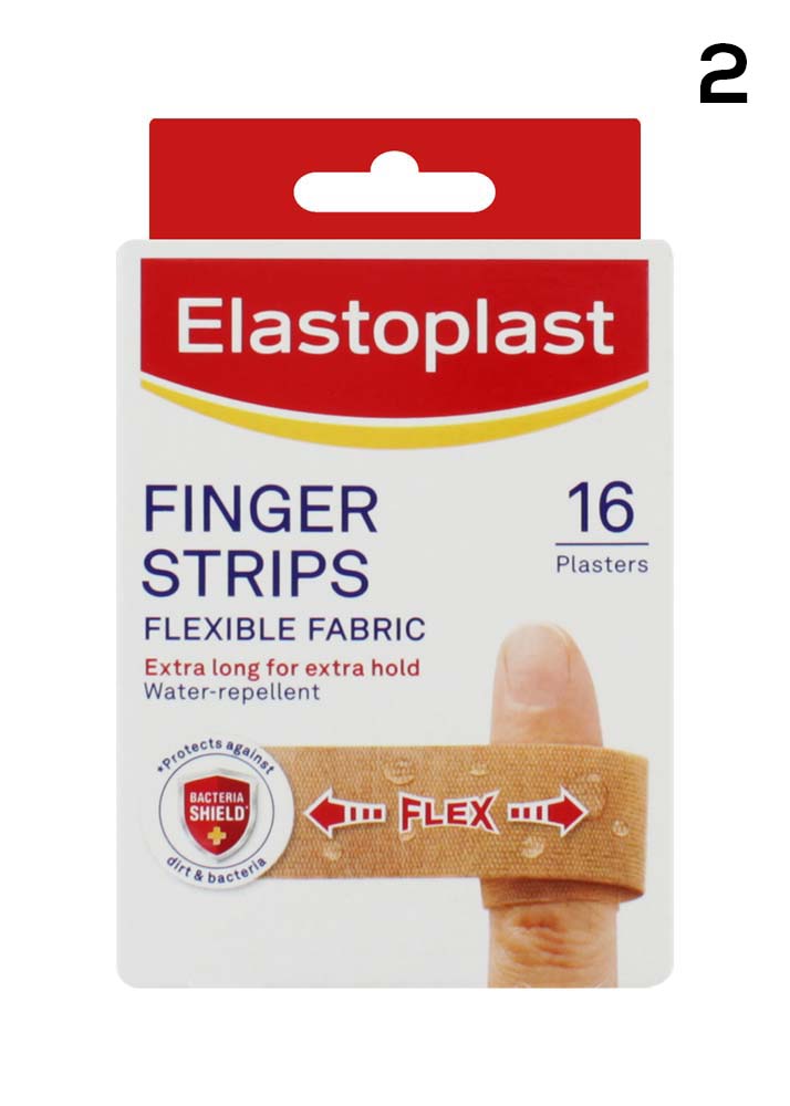 ELASTOPLAST FINGER STRIPS 16s PLASTERS x10