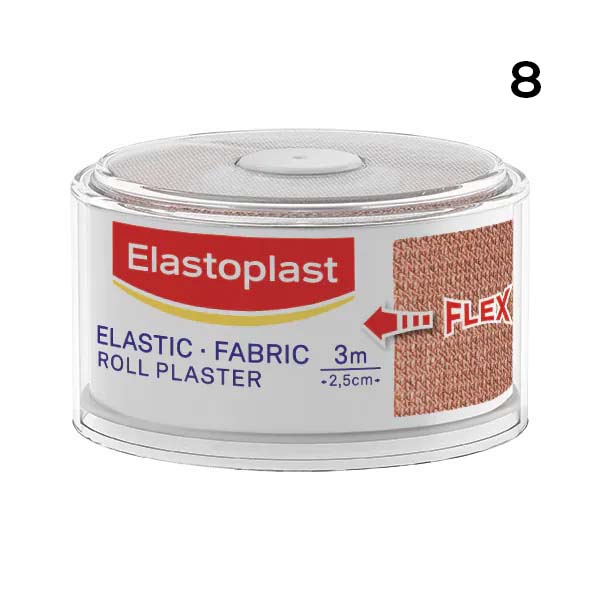 ELASTOPLAST FABRIC ROLL 2.5cm X 3m x10