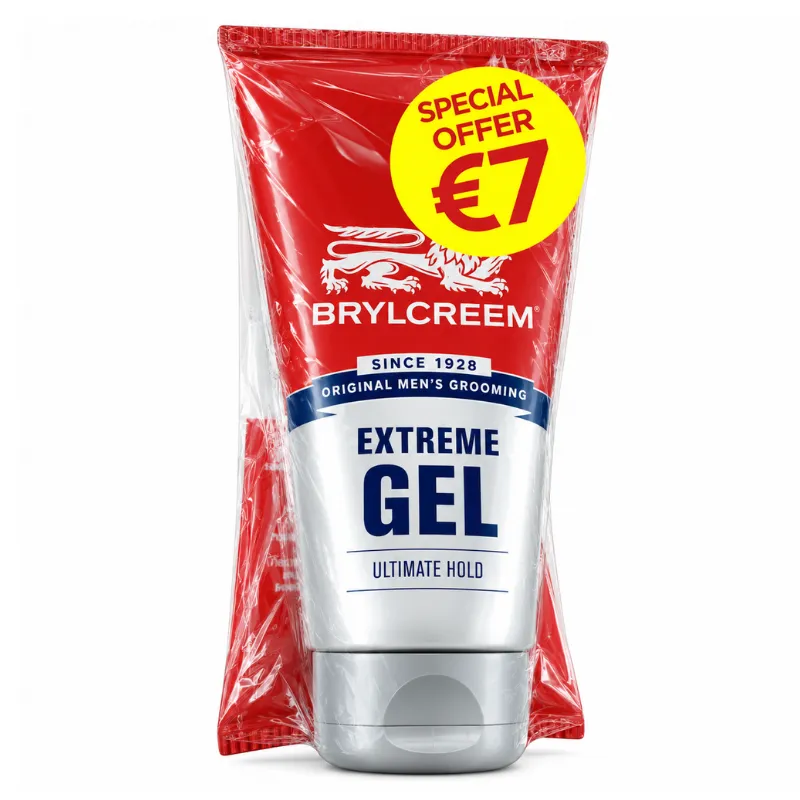 BRYLCREEM EXTREME GEL 150ml TUBE TWIN PACK