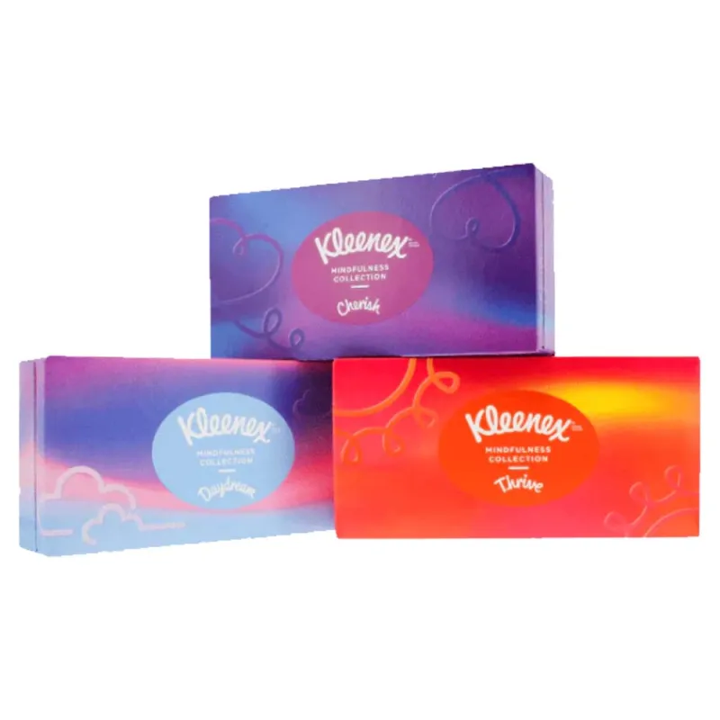 KLEENEX BOXED MINDFULNESS TISSUES COLLECTION 64s(3 PLY)
