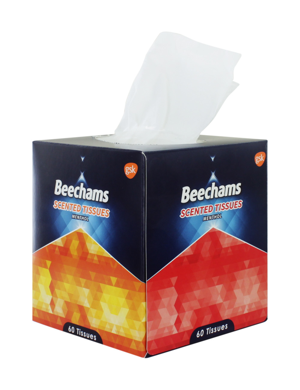 BEECHAMS 60 MENTHOL TISSUES SQ BOX