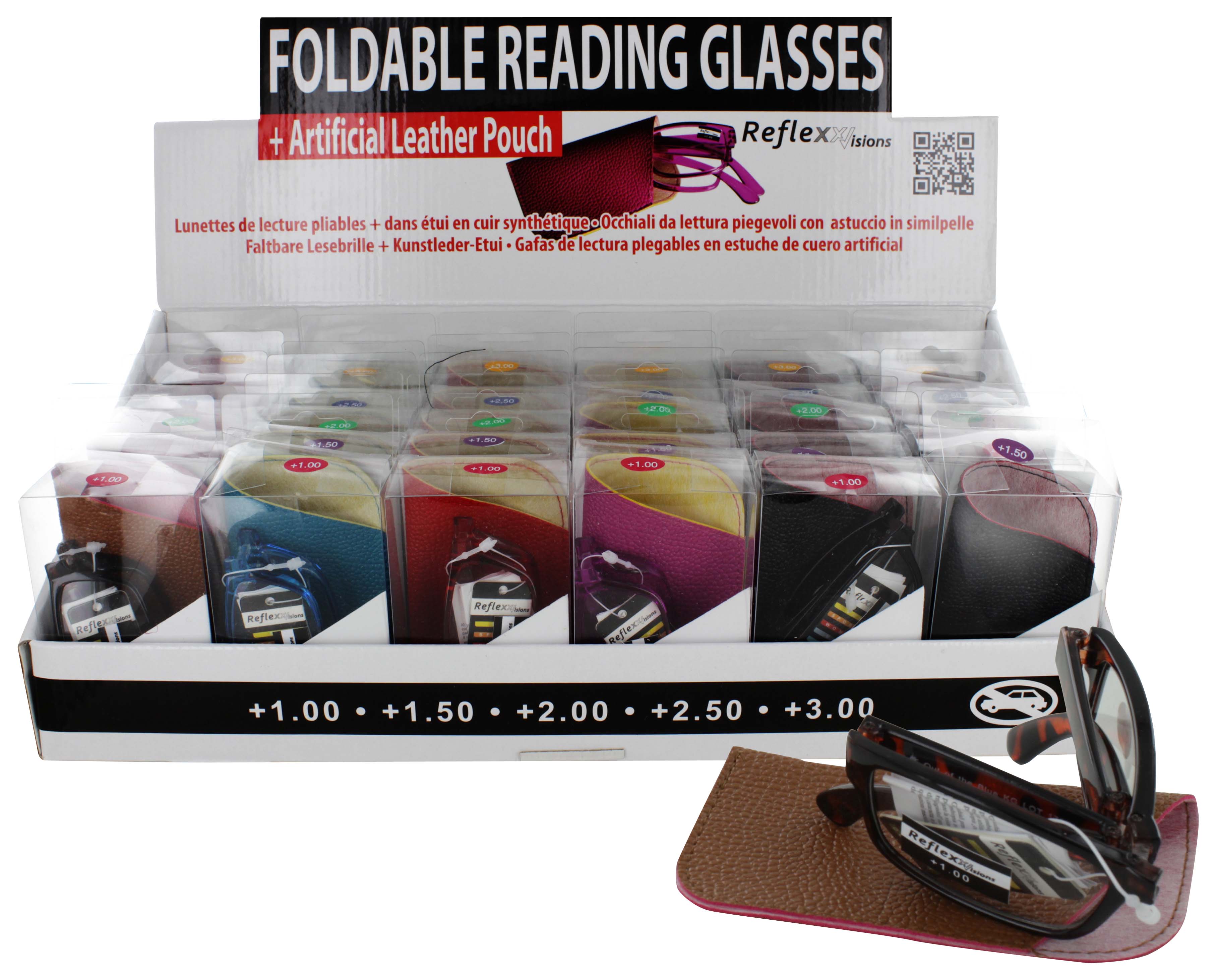 FOLDABLE READING GLASSES DISPx30