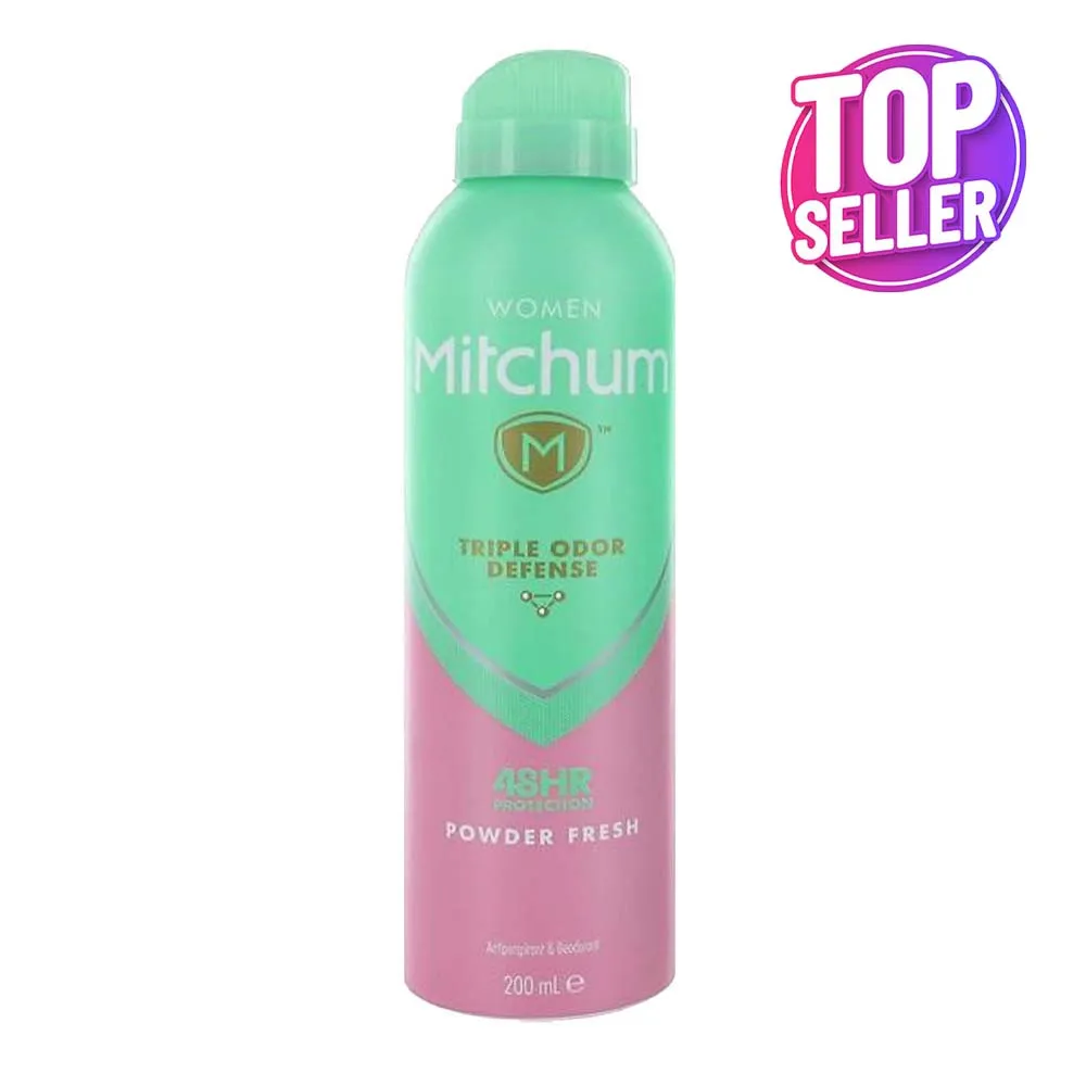 MITCHUM TRIPLE ODOUR POWDER FRESH 200ml