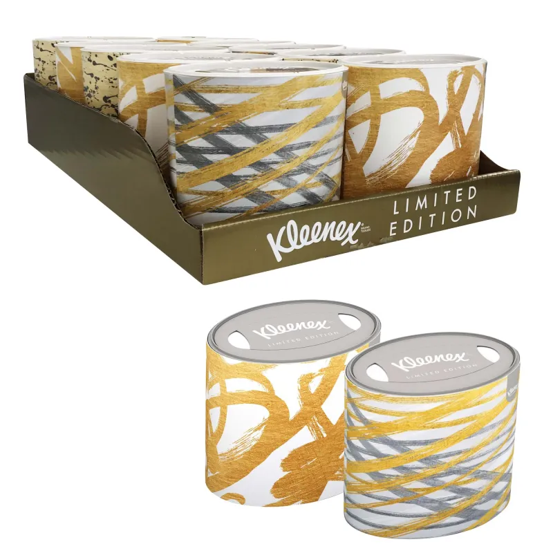 KLEENEX LIMITED EDITION OVAL BOX TISSUES x10