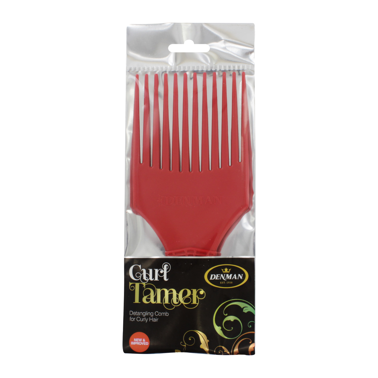 DENMAN D17 CURL TAMER COMB RED