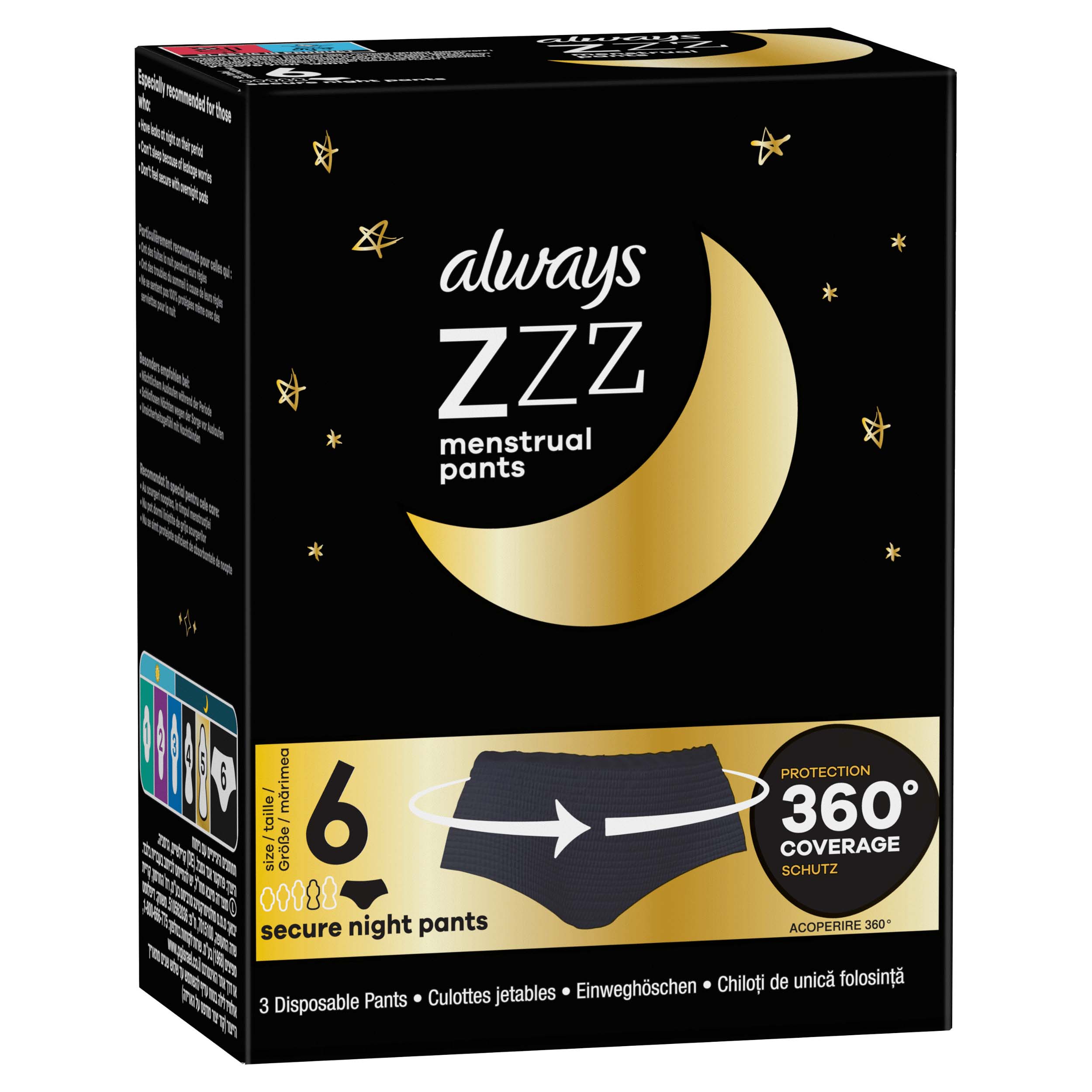 ALWAYS ZZZ MENSTRUAL NIGHTS 3s