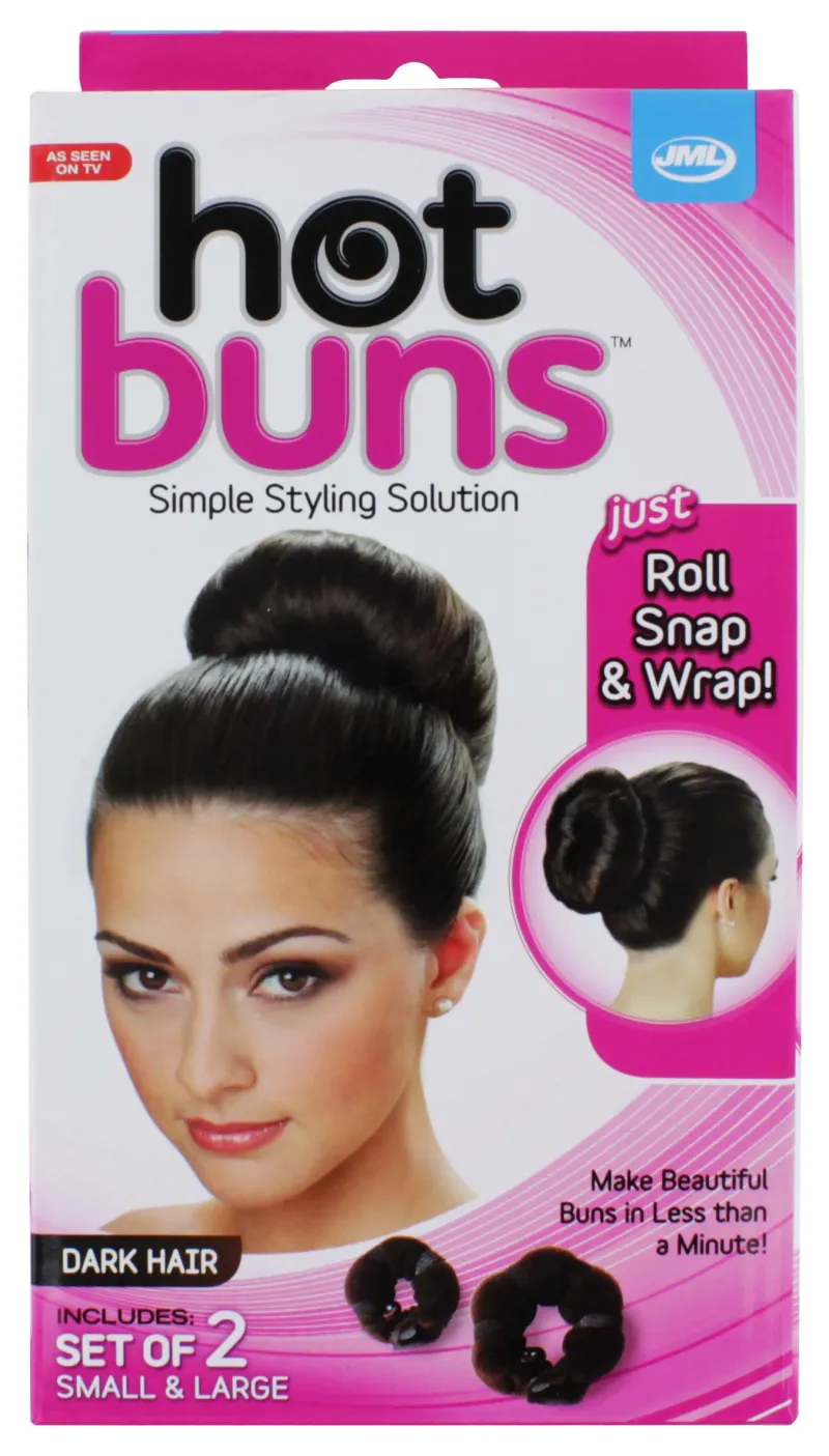 HOT BUNS SET DARK HAIR