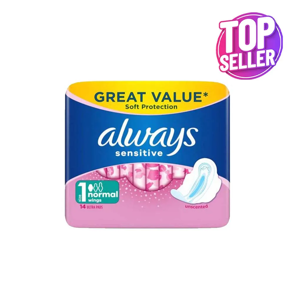 ALWAYS SENSITIVE 14 NORMAL ULTRA PLUS WITH WINGS