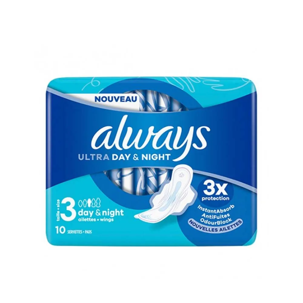 ALWAYS ULTRA DAY & NIGHT 10s WITH WINGS