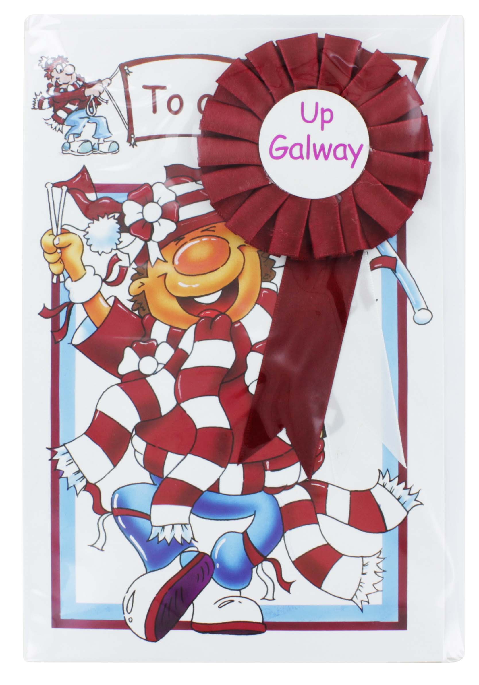 GREETING CARD WITH ROSETTE GALWAY