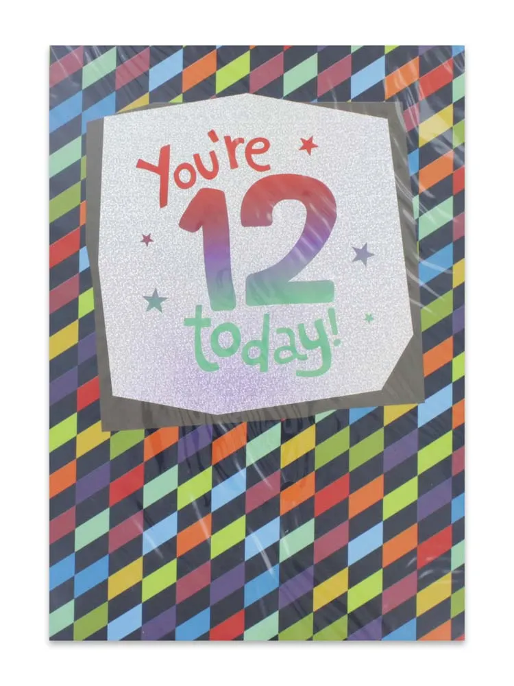BOY AGE 12 BIRTHDAY CARD