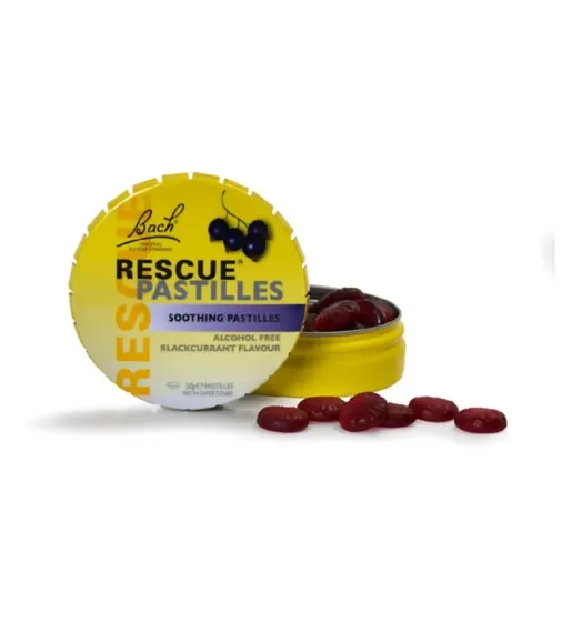 BACH RESCUE REMEDY PASTILLES BLACKCURRANT 50g
