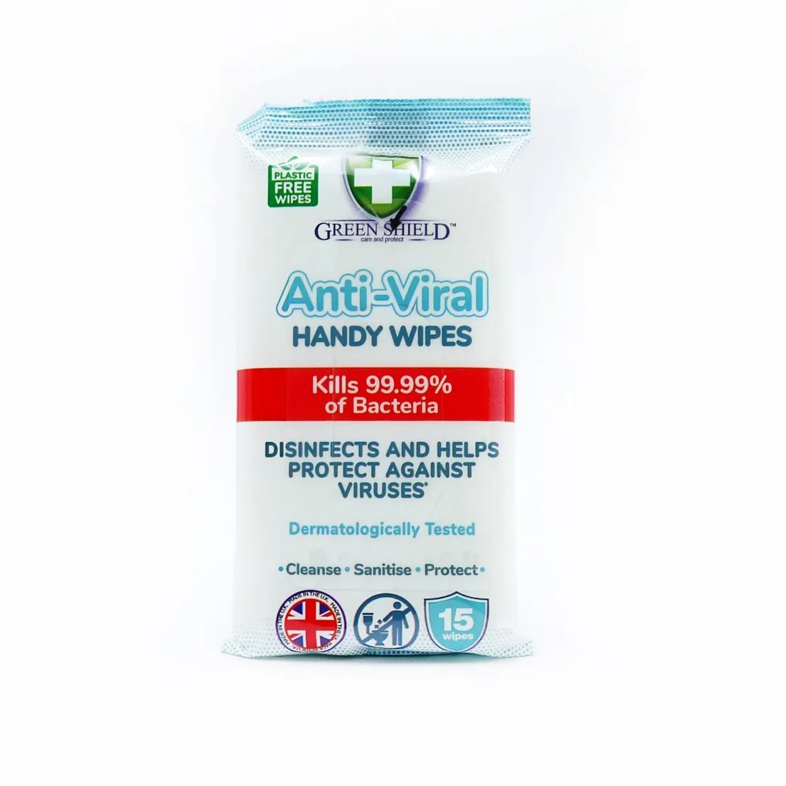 GREENSHIELD 15 WIPES ANTI VIRAL