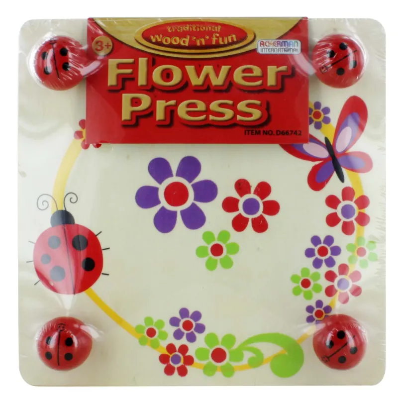 D66742 WOODEN FLOWER PRESS