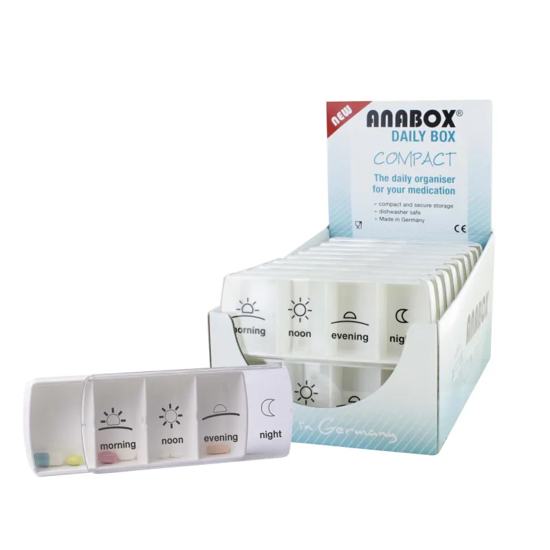 ANABOX DAILY COMPACT PILL BOX x18